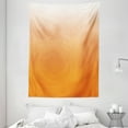 thumbnail image 1 of Ombre Tapestry, Sunset Summer Inspired Orange Colored Modern Abstract Design Work of Art Print, Wall Hanging for Bedroom Living Room Dorm Decor, 60W X 80L Inches, Orange White, by Ambesonne, 1 of 2