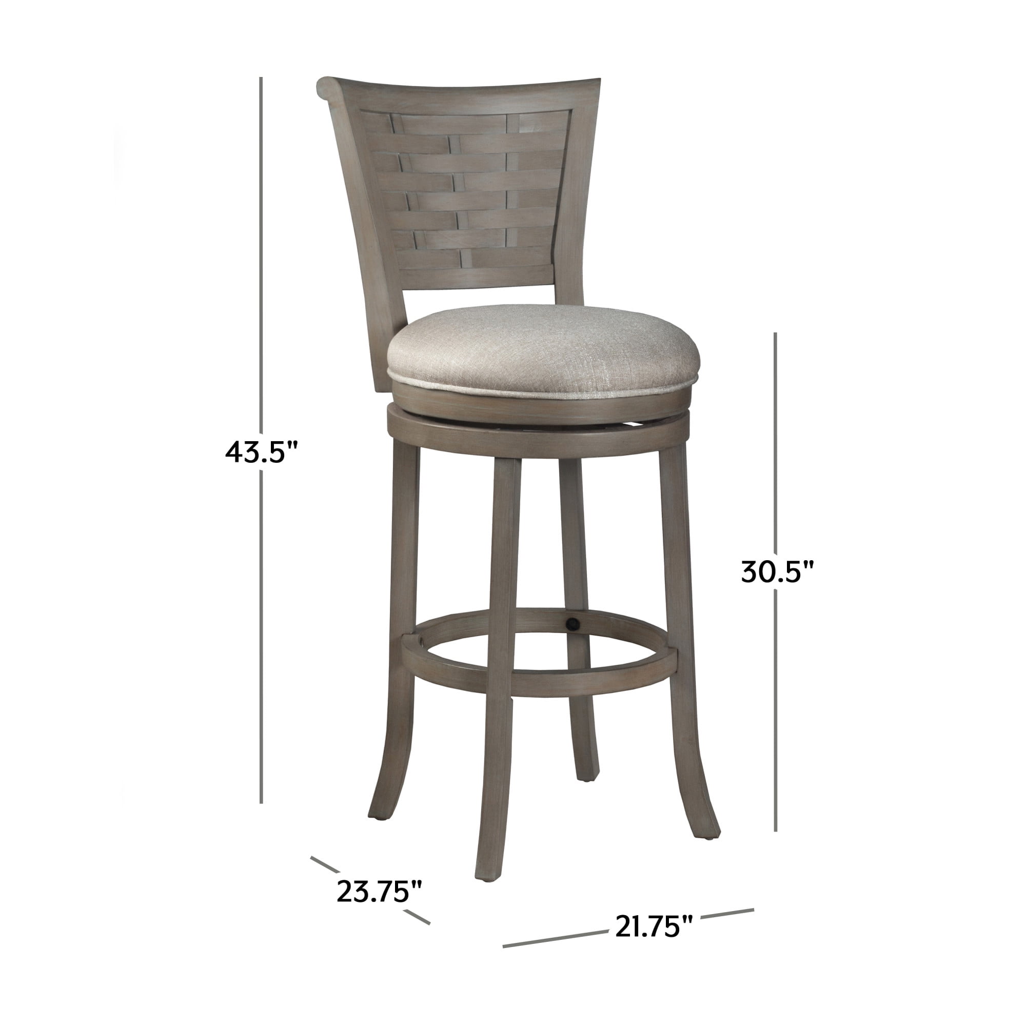 Gray barn pond road store swivel stool