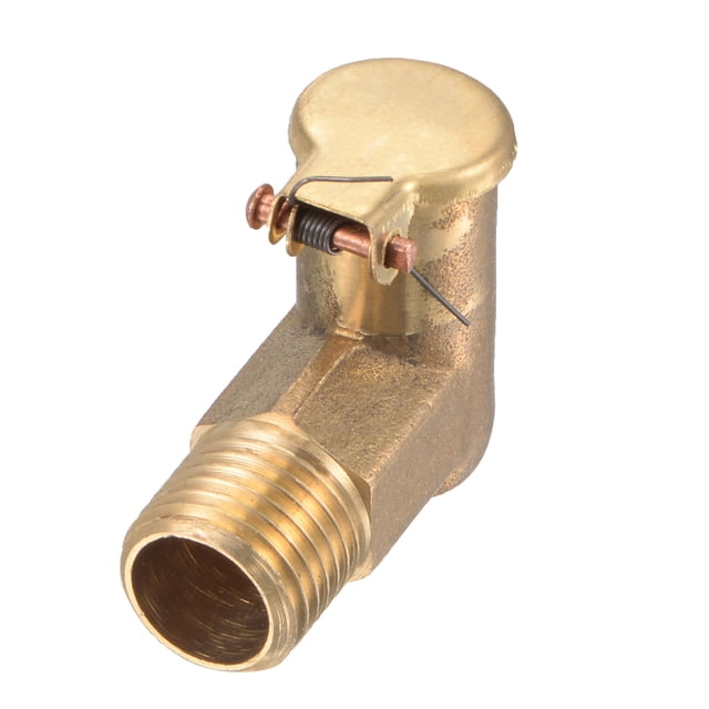 Unique Bargains G1/4 L-Shaped Male Thread Copper Grease Oil Cup Spring Cap