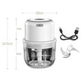 thumbnail image 2 of 300ml Wireless Handheld Garlic Slicer Masher Electric Food Chopper Processor, 2 of 11