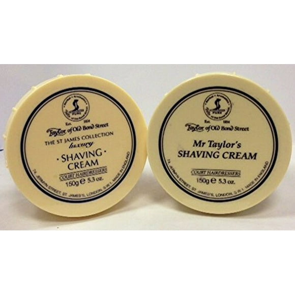Taylor of Old Bond Street Shave Cream - 2 Pack Mr Taylor and St James 5.3 0z