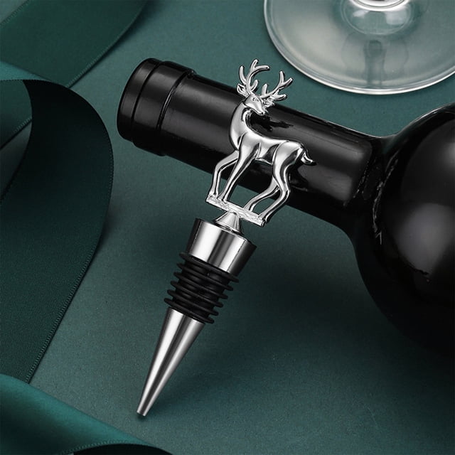 TIMIFIS Wine Bottle Stopper Unique Snowflake Alloy Wine Bottle Stopper Christmas Party Bar Gift Home Decoration