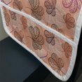 thumbnail image 3 of Floral Microwave Oven Cover, Forest Leaves Growth Mother Nature Autumn Foliage Hand Drawn Like, Water Resistant Organizer with Pockets for Kitchen, 36" x 12", Salmon Purple and Chocolate, by Ambesonne, 3 of 4