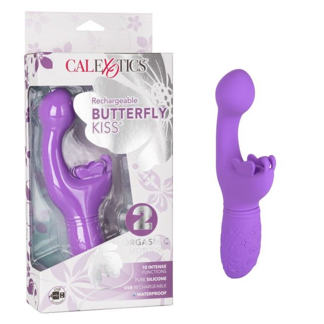 CalExotics Vibromasseur à Point G Rechargeable Butterfly Kiss, Violet