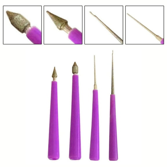 1pc Diamond Needle File Beading Hole Enlarger Tools Pearl Glass Beads Jewelry Tools Beads Tipped Reaming File Reamer Hand Tools