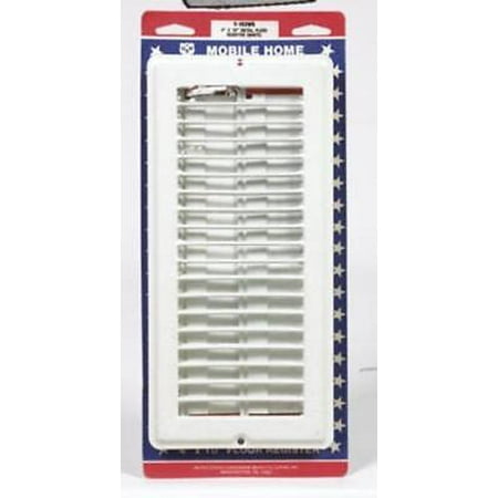 

1pk Us Hardware V-103WB Floor Register 4 x 10 White