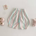 thumbnail image 2 of TAIAOJING Toddler Kids Baby Girl Minimalist Striped Pants Daily Elastic Waist Trousers Comfort 3-4Y, 2 of 4