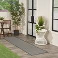 thumbnail image 4 of Nourison Courtyard 2'2" x 10' Black White Modern Rug, 4 of 9