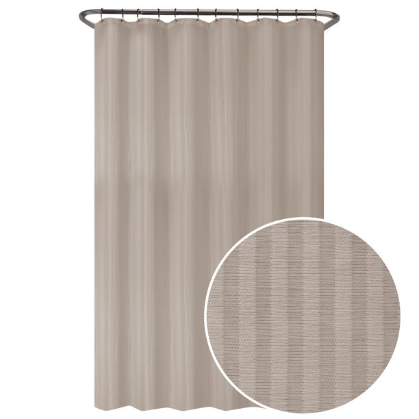 Zenna Home Waterproof Fabric Shower Curtain or Liner, 70" x 72