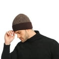 thumbnail image 6 of TOPTIE Winter Fleece Lined Beanie Color Block Knit Hat Skull Cap for Men & Women-NavyBlue, 6 of 8