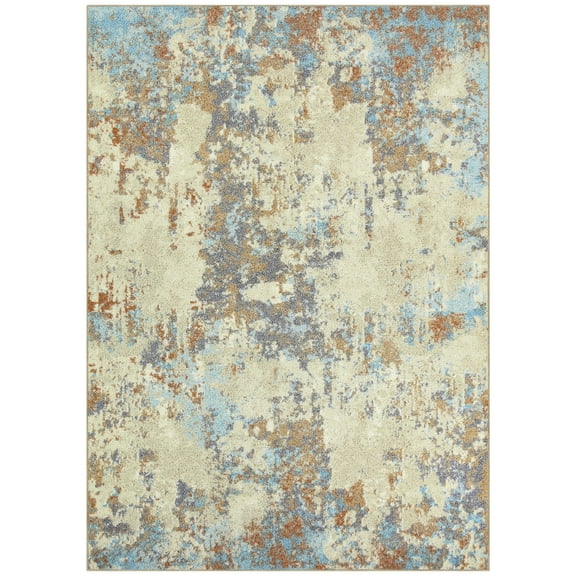 Maples Rugs Horizon Modern Abstract Desert Sand Non Slip Indoor Area Rug, 5' x 7'