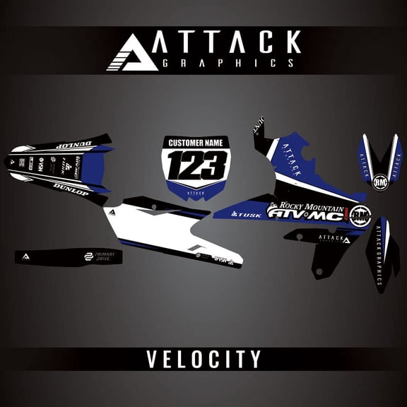 Attack Graphics Custom Velocity Complete Bike Graphics Kit