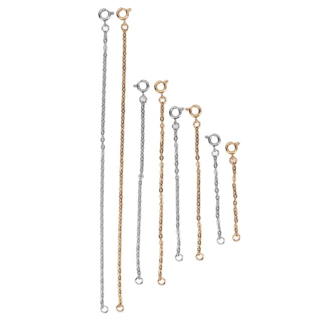 Extensor de cadena de oro, 8 piezas Extensor de collar Extensor de collar Extensor de cadena Solución innovadora