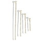 thumbnail image 2 of Extensor de collar de acero inoxidable, cadena de extensión de ajuste, decoración de joyería, oro y plata, 8 Uds., 2 of 12