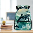thumbnail image 5 of Lightweight Backpack Dolphin School Bag Travel Laptop Daypack for Men Women Casual Rucksack, 5 of 6