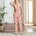 thumbnail image 4 of Salouo Pink Cockatoo Birds Print Pajama Pants for Men, Lounge Pants Elastic Waistband Casual Men's sleepwear Loungewear Sleep Pajama Pant -Large, 4 of 7