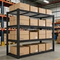 thumbnail image 2 of Garage Shelving Unit 5 Tier, Heavy Duty Metal Storage Rack 2240 lbs, Adjustable Wire Mesh Shelves for Garage Basement Warehouse, Black, 2 of 7