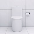 thumbnail image 6 of TICOZE Modern Elongated One-Piece Toilet with Powerful Dual Flush 1.1/1.6 GPF, Soft-Close Seat & Easy-Clean Skirted Design, White, 6 of 12