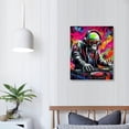 thumbnail image 3 of Nawypu  Graffiti Wall Art DJ Monkey Painting Banksy Gorilla Canvas Music Picture Pop Art Wall Decor, 3 of 4