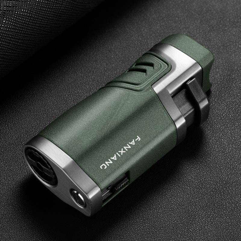 Cigar Lighter Travel Portable Three-In-One Cigar Drill Cigar Cigarette Holder Cigarette Lighter Gift Box Cb-24Ff1