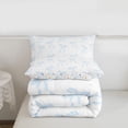 thumbnail image 5 of Erosebridal Girls Bowknot Gifts Queen Comforter Set For Bowtie Lover,Blue Coquette Bowtie Bedding Comforter Set For Kids,Colorful Stars Reversible,3pcs, 5 of 7