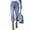 Light Blue #31, variant on Dresfit Petite Pants for Woman Straight Leg Frayed Ripped Capri Jeans Summer 2026 Denim Stretch High Waisted Y2k Streetwear with Pockets Light Blue M