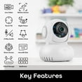 thumbnail image 2 of Geeni Sentinel 1080p Wireless Indoor Security Camera, Pan/Tilt/Zoom, Motion Zones, 2-Way Talk, Night Vision, 2 of 11