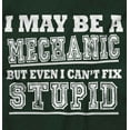 thumbnail image 2 of Mechanic Cant Fix Stupid Rude Honest Men's Long Sleeve Tee T Shirt Brisco Brands M, 2 of 6