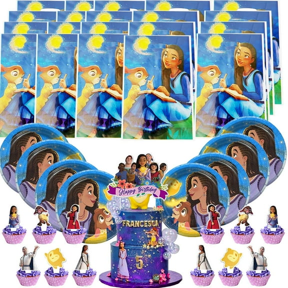 Wish Gift Bags Plates Candy Treat Birthday Party Supplies Decorations Decor Goodie Bag