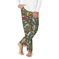 thumbnail image 2 of Hirioo Cute Animal Forest for Teenagers' Pajama Pants Womens Lounge Pants with Pockets Pj Bottoms Pants for Men-Large, 2 of 6