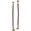 Plumb Craft Waxman 7305700LF 15" Stainless Steel Low Lead Water Heater Connector, 2-Count