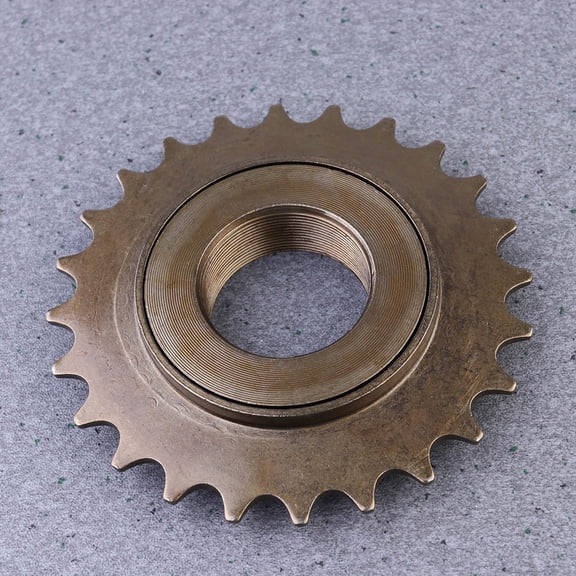 ETHZZLE 24T Golden Steel Bike Toothed Gear Single-Speed Replacement Part for Decoration 1 Piece