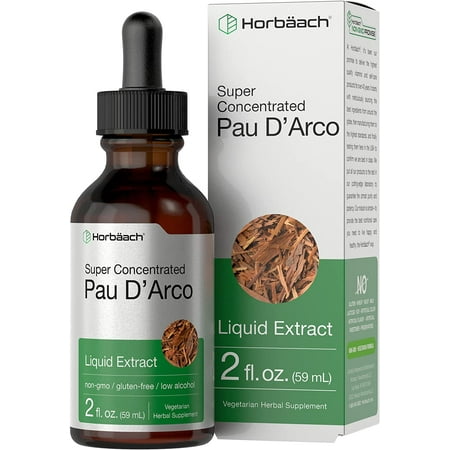 Pau D'Arco Liquid Extract | 2 oz | Vegetarian Tincture | by Horbaach