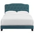 thumbnail image 5 of Modway Amelia Twin Performance Velvet Bed in Sea Blue, 5 of 6