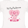 thumbnail image 4 of Inktastic Aditi My Pap Pap loves me Boys or Girls Long Sleeve Baby Bodysuit, 4 of 5