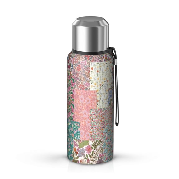 20 Oz Pioneer Flower Coffee Tumbler Double Wall Insulated Stainless Steel Water Bottle | Metal Reusable Thermoses Flask with Cup Cap | Leak & Sweat Proof with Anti-Dust Lid