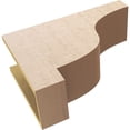 thumbnail image 6 of 8"W x 24"D x 16"H Classic Newport Rough Cedar Woodgrain TimberThane Corbel, Primed Tan, 6 of 6