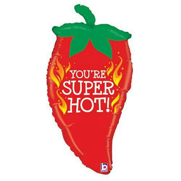 LOONBALLOON Fiesta Balloons, 32″ SUPER HOT CHILI PEPPER