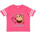thumbnail image 3 of Inktastic Little Monkey Girl 3rd Birthday Girls Toddler T-Shirt, 3 of 5