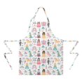 thumbnail image 2 of Fantasy Princess Pattern Apron-Garden Aprons for Women with Pockets-Cotton Linen Waterproof Kitchen Cooking Gardening Aprons Adjustable for Kitchen,Cooking,BBQ and Salon 33x27 Inch, 2 of 7