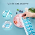thumbnail image 4 of 4 Packs Silicone Ice Cube Tray 14 Ice Cube Blocks For Whiskey, Cocktails, Drinks, Bpa Free, Lfgb - Green, 4 of 4