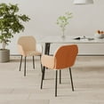 thumbnail image 1 of vidaXL Dining Chairs 2 pcs Cream Fabric and Faux Leather, 1 of 5