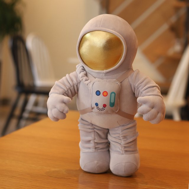 Muñeco de peluche de astronauta espacial, juguete de nave espacial única, almohada de peluche para niño, regalo de cumpleaños