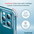 thumbnail image 5 of CASEFREAK Clear Silicone Case for iPhone 11 (6.1") with Magnetic Ring MagSafe Compatible, 5 of 6