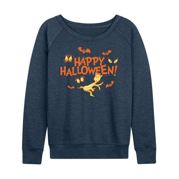 Dr. Seuss - Happy Halloween Eyes - Women's Lightweight French Terry Long Sleeve Shirt