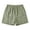 Army Green#shorts for women with pockets, variant on Womens Striped Linen Shorts Casual Straight Wide Leg Elastic Waist Summer Comfy Loose Beach Lounge Shorts with Pockets Gray,XL