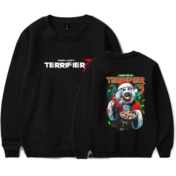 Terrifier Halloween Horror Movies Merch Long Sleeve Crewneck Sweatshirt For Men/Women Unsiex Fashion Streetwear Top