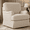 Linen Beige, variant on Carolayne 360°Swivel Armchair Set of 2, Upholstered Chenille Chair with Plump Back Pillow for Living Room, Cozy Small Spaces Sofa Chair Bedroom Seat, Linen Beige Color