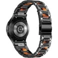 thumbnail image 2 of KOMI 20mm Watch Band Compatible with Samsung Galaxy Watch 5/5 pro/Galaxy Watch 4 40mm 44mm/Watch 4 Classic 42/46mm, Stainless Steel Metal for Samsung Galaxy Strap Women Men Black/Tortoiseshell, 2 of 7
