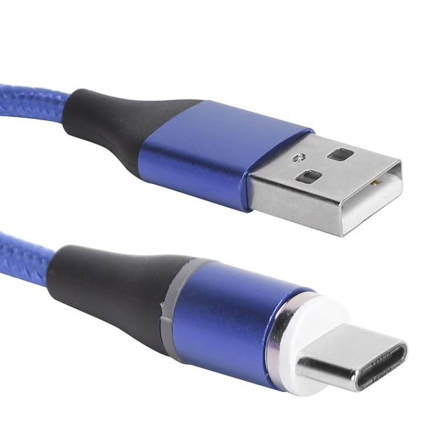 Cable de Carga súper rápido ANGGREK magnético trenzado de nylon 5A para IOS/Type C/Micro USB